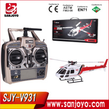 WLtoys V931 2.4G 6CH Brushless Scale Lama Trois-Lame Flybarless RC hélicoptère